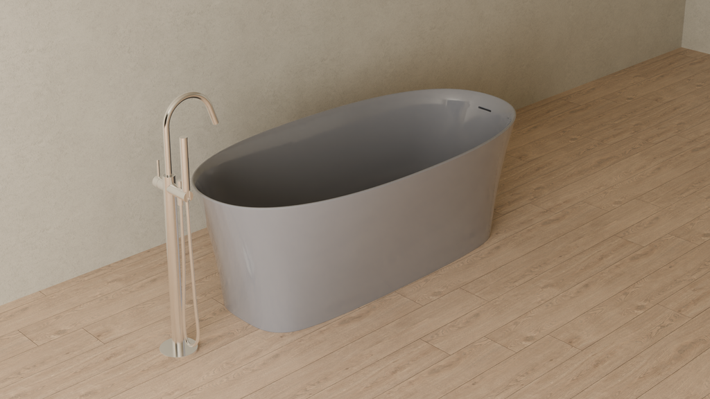 Badeloft render 2026 | BW-12 | Grey | Glossy | angle 4 | 16x9
