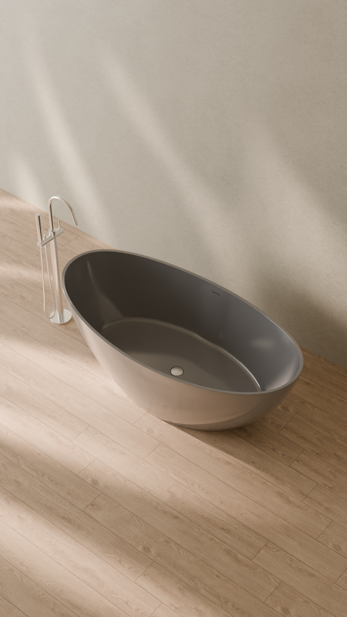 Badeloft details portrait 2026 | BW-03-L | Grey | Bathtub_Glossy_Grey__Camera_Angle_2.png