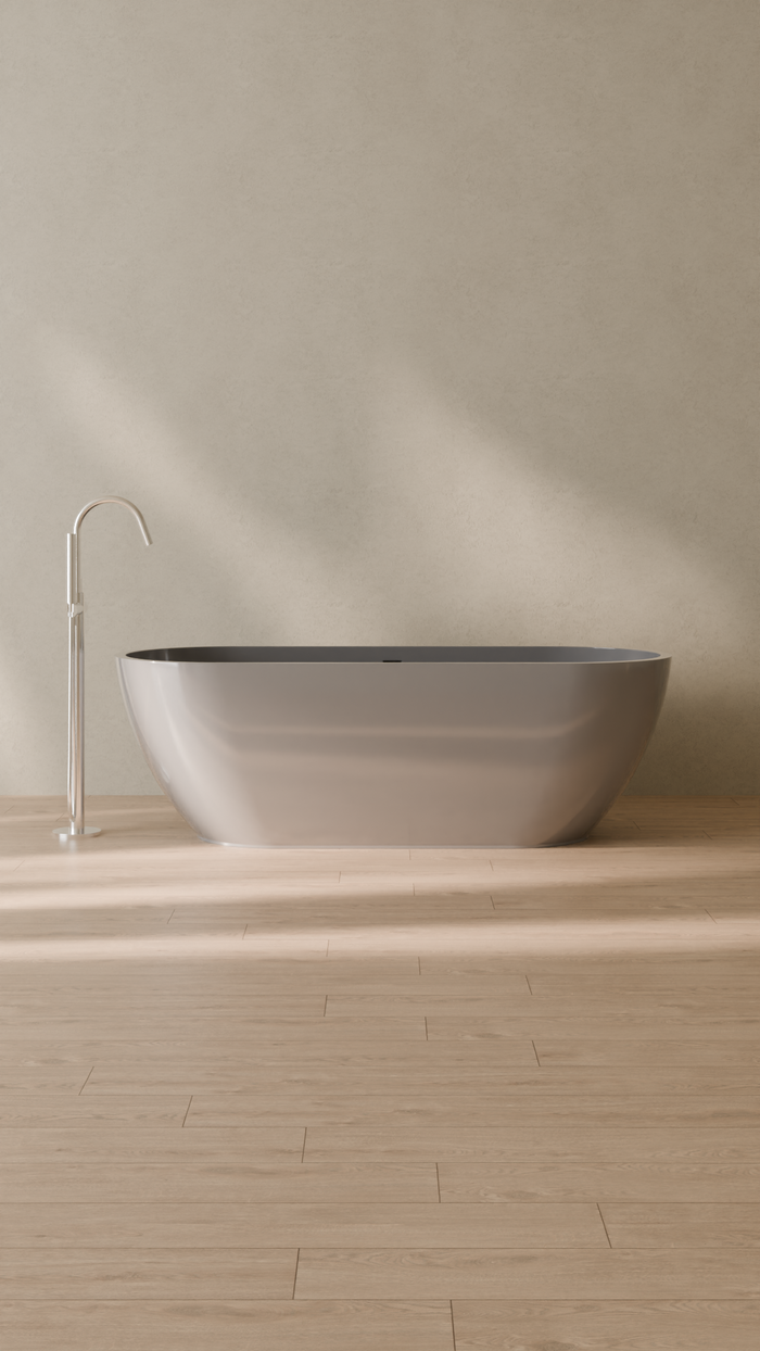 Badeloft details portrait 2026 | BW-02-L | Grey | Bathtub_Glossy_Grey__Camera_Angle_1.png