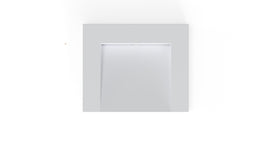 Badeloft WT-04-E matte white wall mounted sink, top view