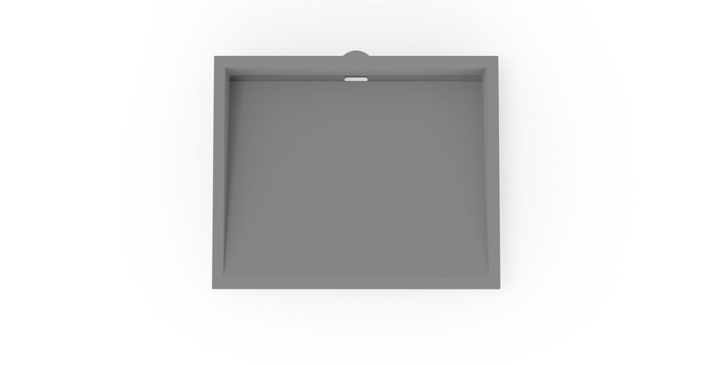 Badeloft UB-04-M-GRY matte grey undermount ramp sink, product view 2