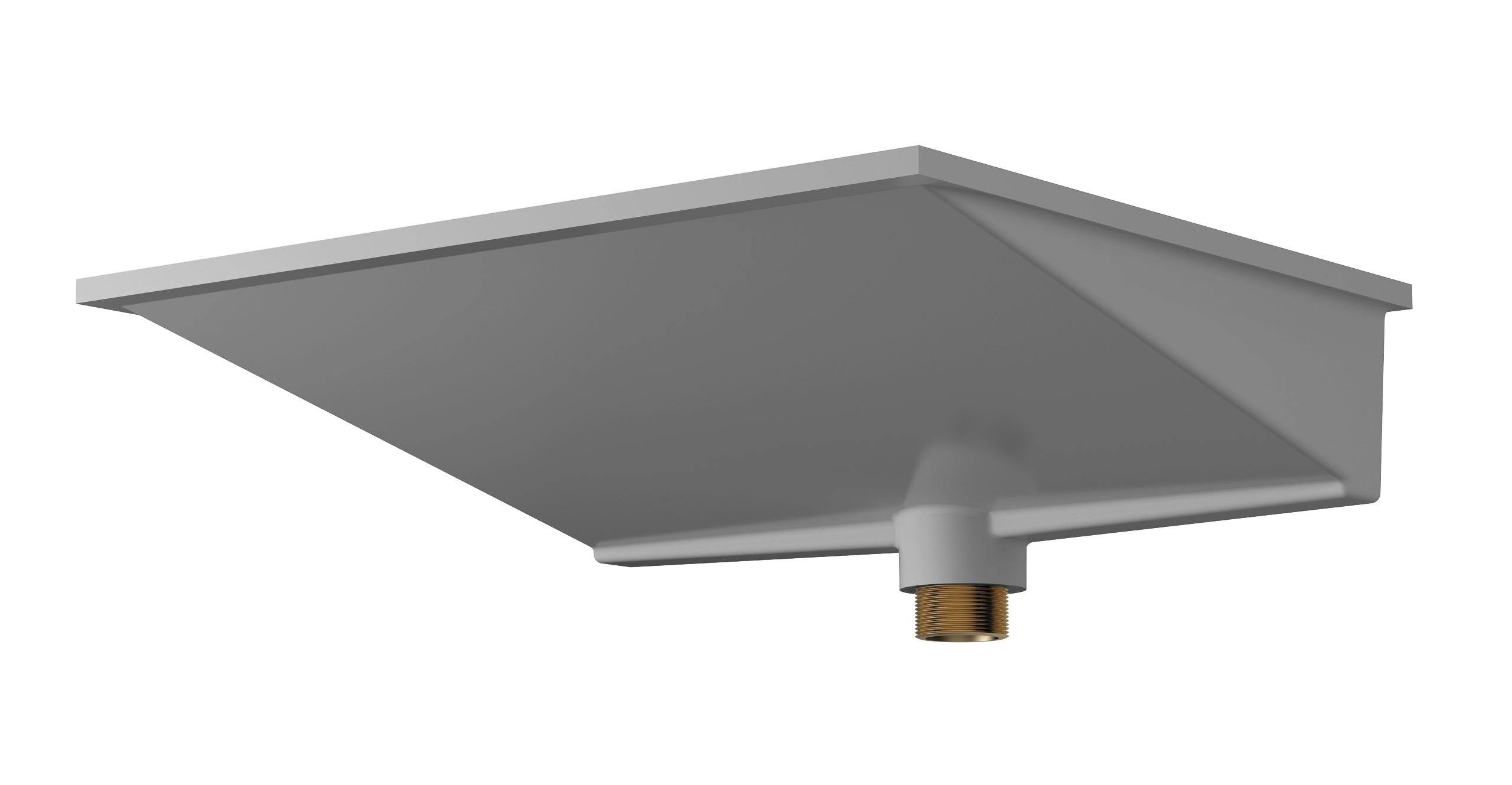 Badeloft UB-04-M-GRY undermount ramp sink, product view 2