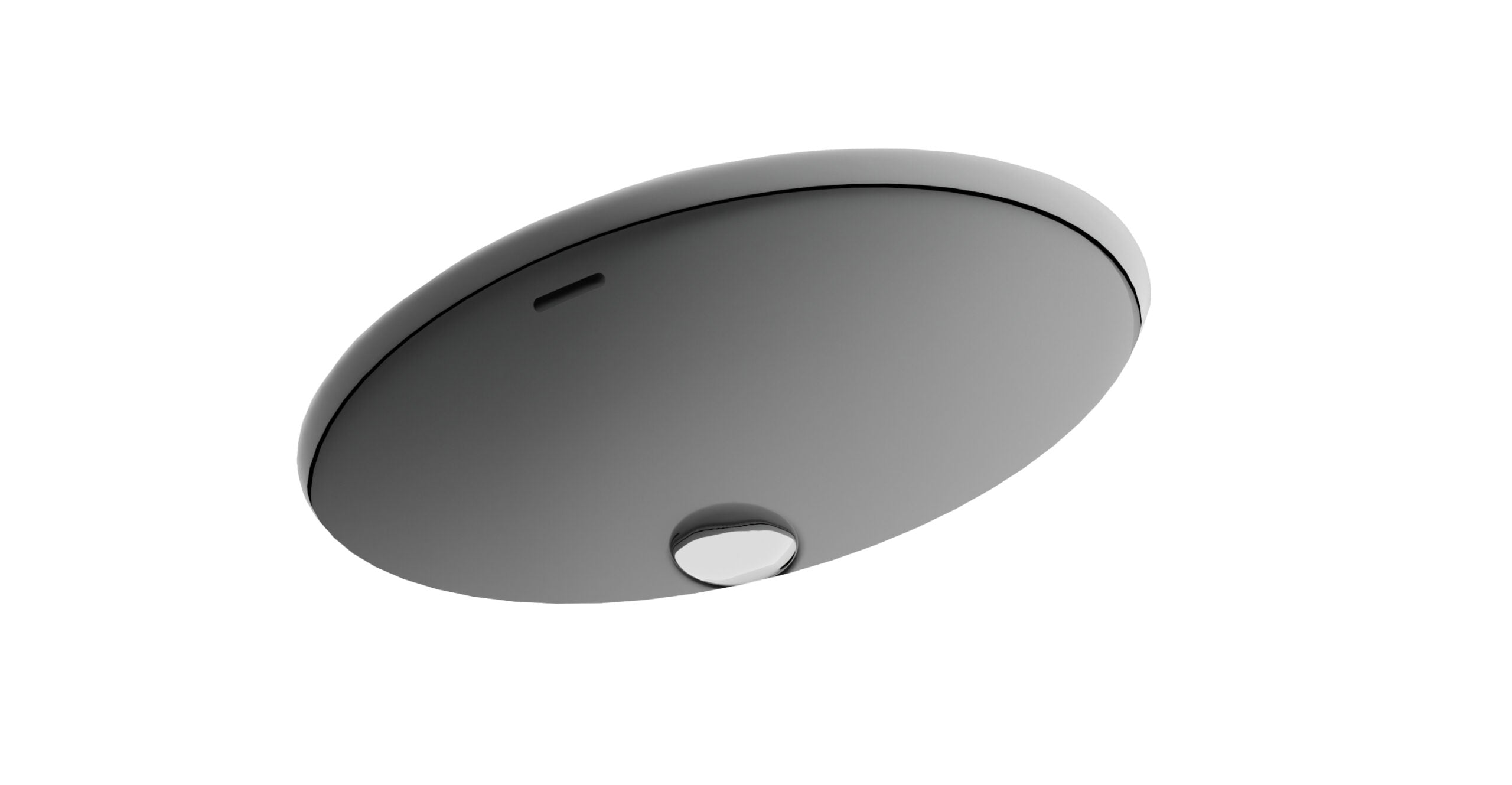 Badeloft UB-02-GRY undermount sink, product view