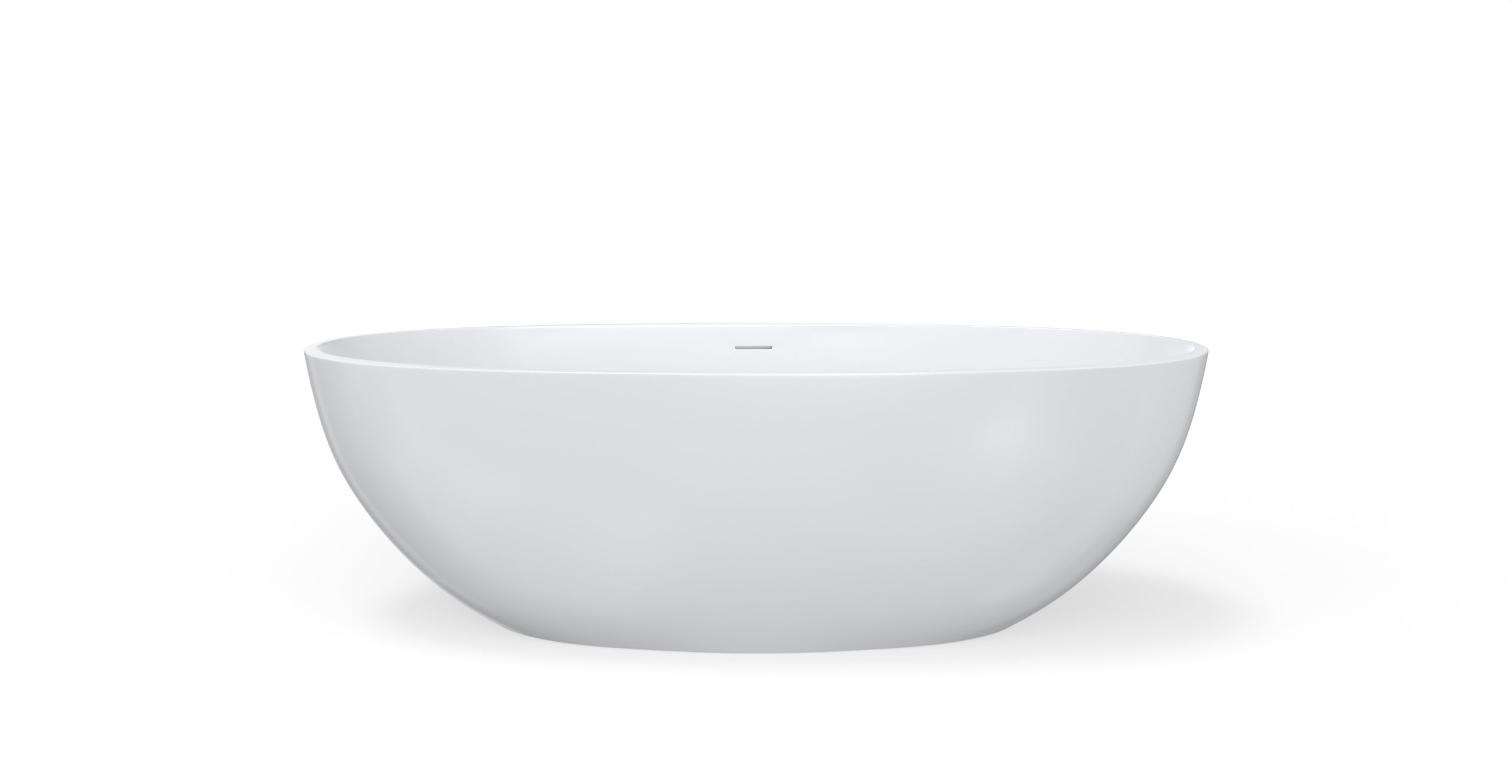 Badeloft BW-10-XL glossy white freestanding bathtub, silo view 2