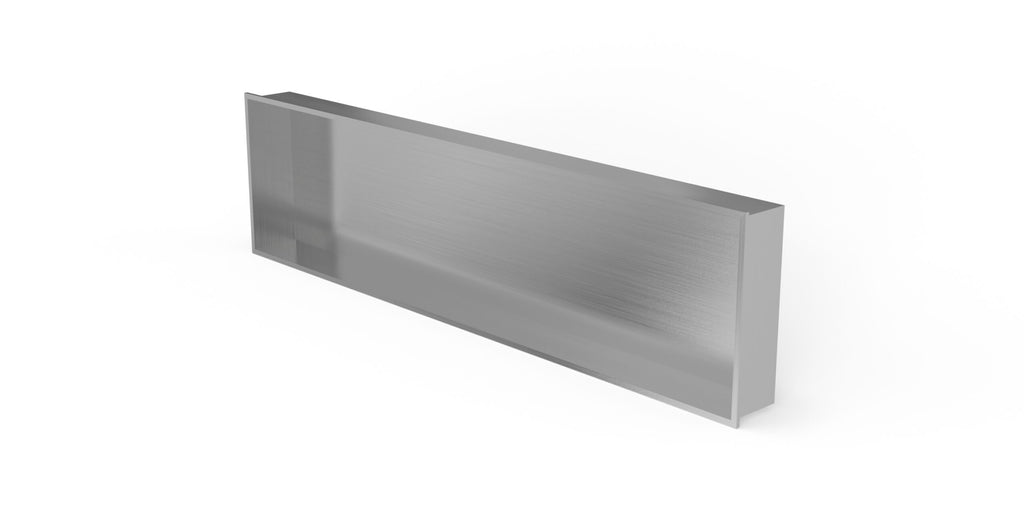 Badeloft NS-04 brushed steel shower / bathtub niche, product view 3