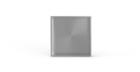 Badeloft NS-01 brushed steel shower / bathtub niche, product view