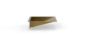 Badeloft ES-UB-04-M brushed gold stainless steel sink, silo view 2