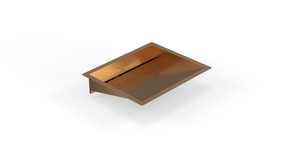 Badeloft ES-UB-04-M brushed rose gold stainless steel sink, silo view 1