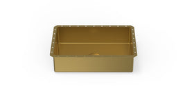 Badeloft ES-UB-03 brushed gold stainless steel sink, product view 3