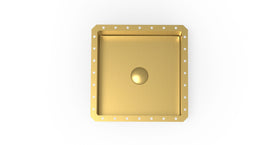 Badeloft ES-UB-02 brushed gold stainless steel sink, product view 2