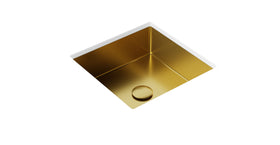 Badeloft ES-UB-02 brushed gold stainless steel sink, product view 5