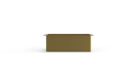 Badeloft ES-UB-02 brushed gold stainless steel sink, silo view 1