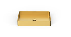 Badeloft ES-WB-600 brushed gold stainless steel sink, product view