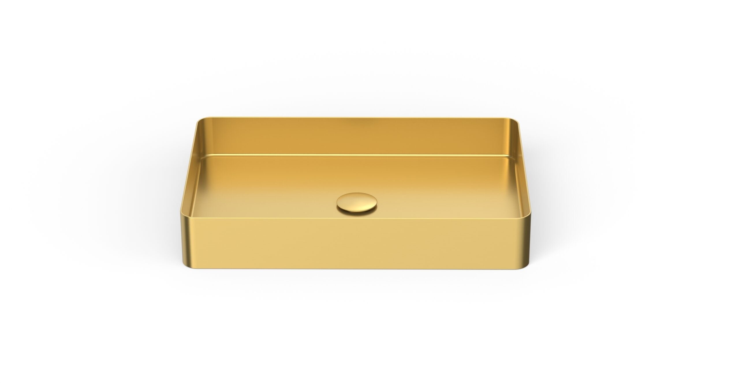 Badeloft ES-WB-600 brushed gold stainless steel sink, product view