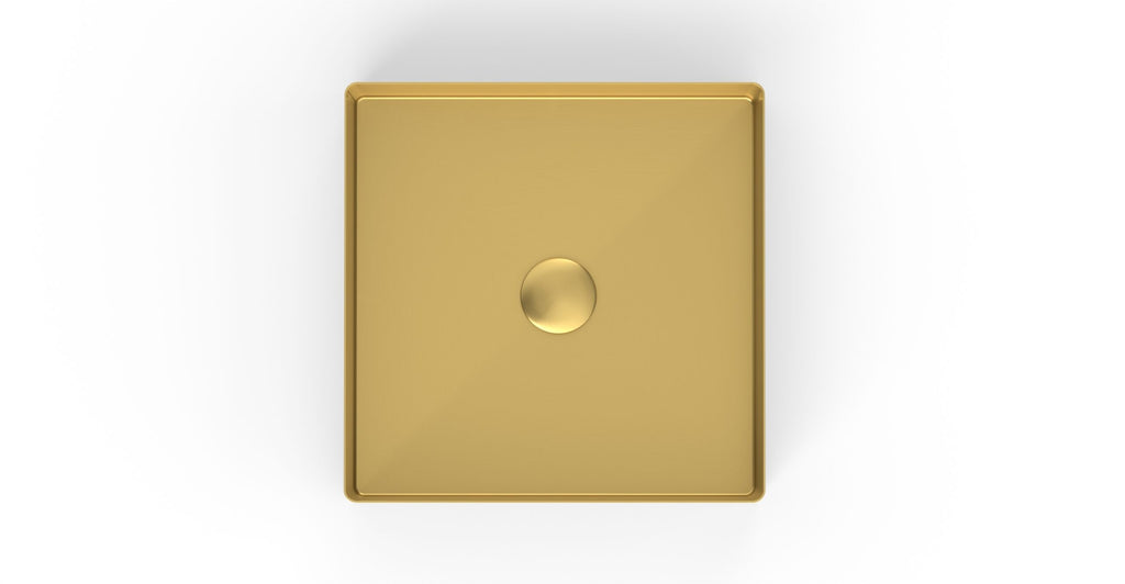 Badeloft ES-WB-400 brushed gold stainless steel sink, product view