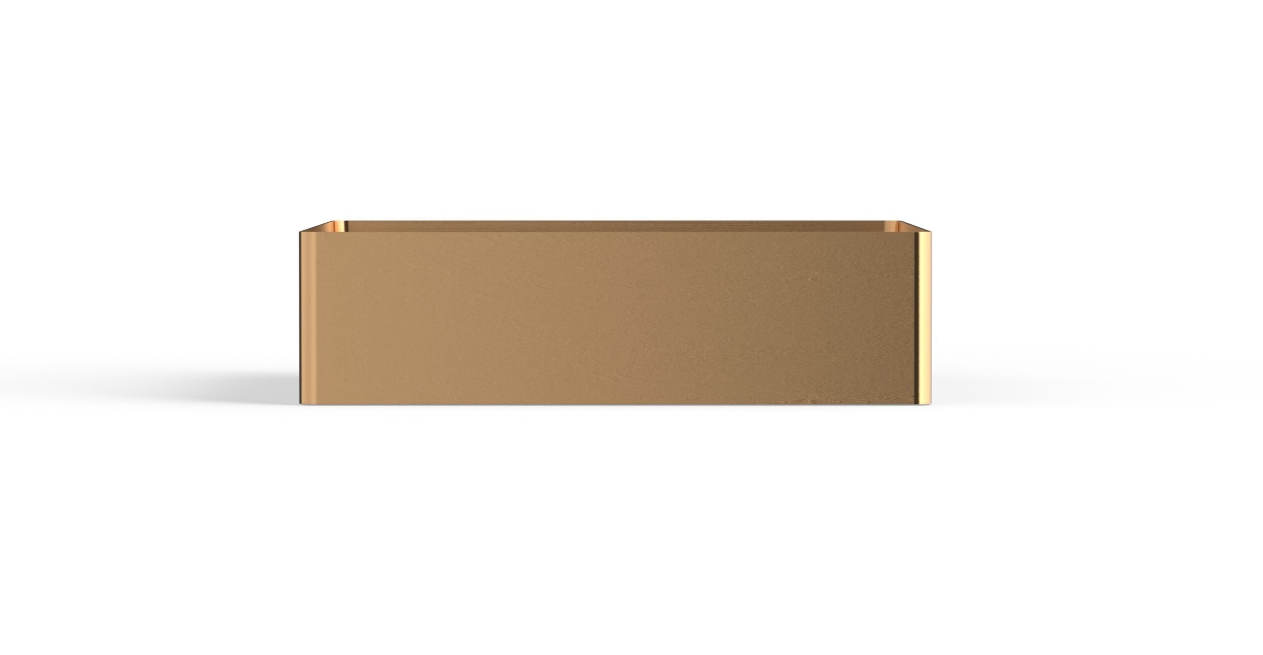 Badeloft ES-WB-400 brushed rose gold stainless steel sink, product view 2