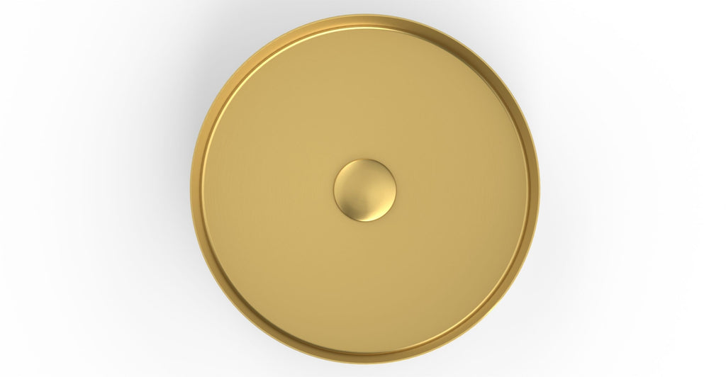 Badeloft ES-WB-01 brushed gold stainless steel sink, product view