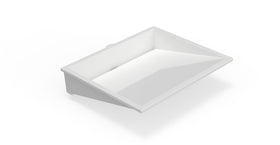 Badeloft UB-04-M glossy white undermount ramp sink, product view