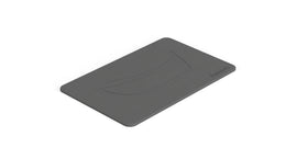 Badeloft BM-01 gray bathtub mat, angled view