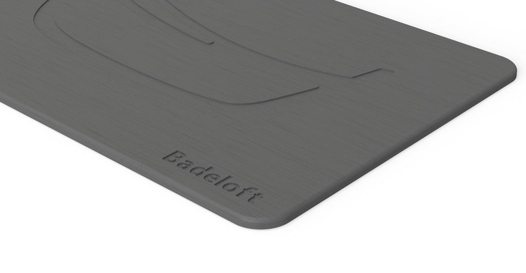 Badeloft BM-01 gray bathtub mat, product view