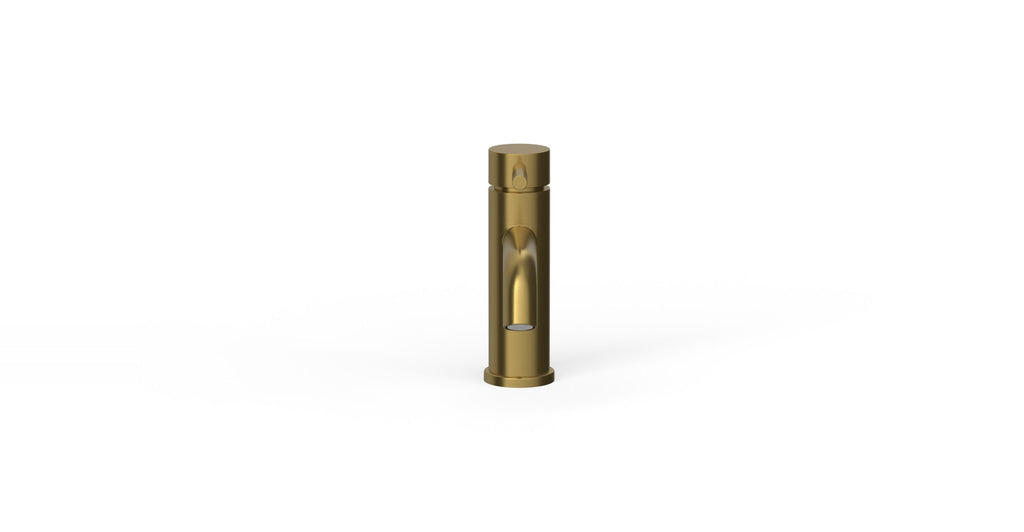 Badeloft WAT-01-L gold sink faucet, front view
