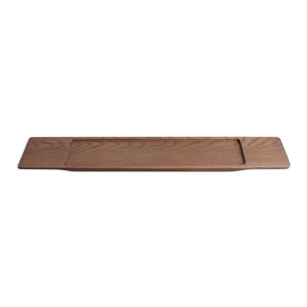 Bathtub Caddy BWA-02 in Dark Oak, reverse side view