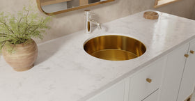 Stainless Steel Sink ES-UB-01-M | Gold | lifestyle bottom row | Woo source 50717