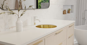 Stainless Steel Sink ES-UB-01-M | Gold | lifestyle bottom row | Woo source 50719