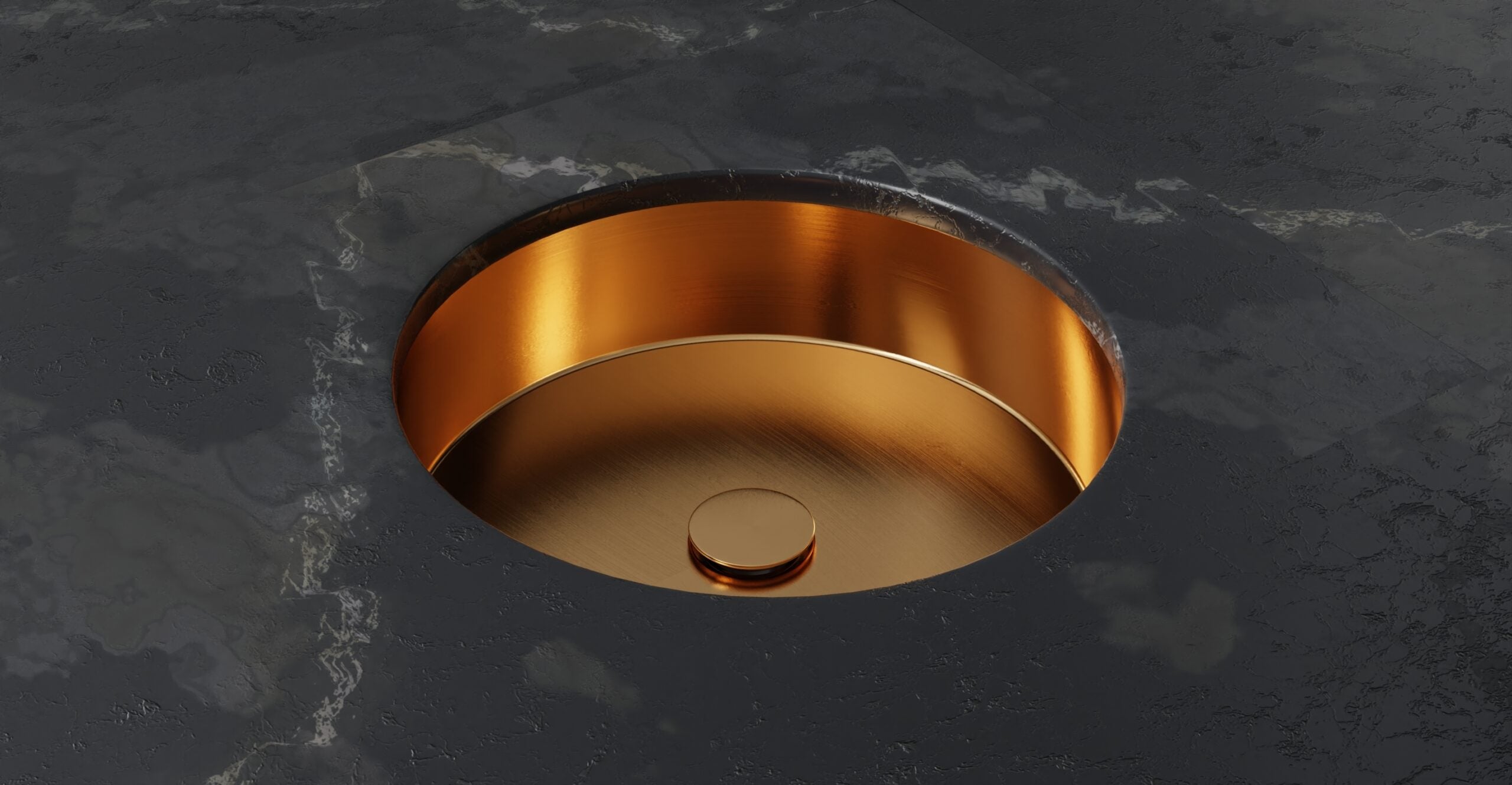 Stainless Steel Sink ES-UB-01-M | Rose Gold | lifestyle bottom row | Woo source 37897