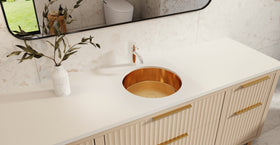 Stainless Steel Sink ES-UB-01-M | Rose Gold | lifestyle bottom row | Woo source 50730