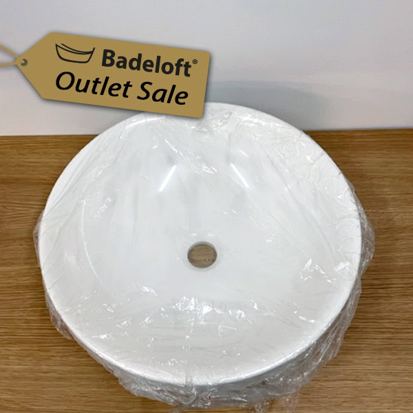 Einbau-Waschbecken rund 40 cm in glänzend (outlet)