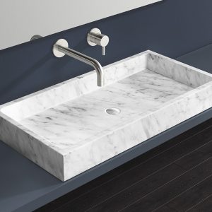 Vasque en marbre MWB-01-L (noir) – Image 2