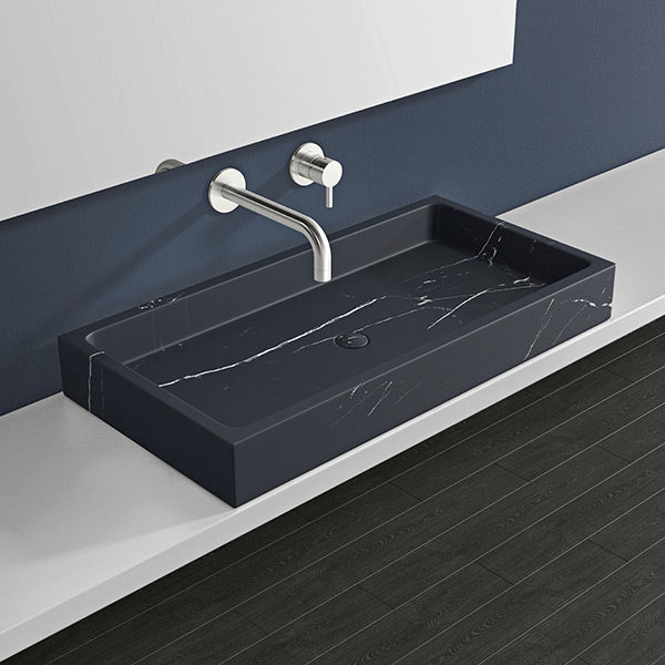 Vasque en marbre MWB-01-L (noir)