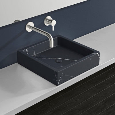 Marmor Waschbecken MWB-01-S (schwarz) – Bild 3
