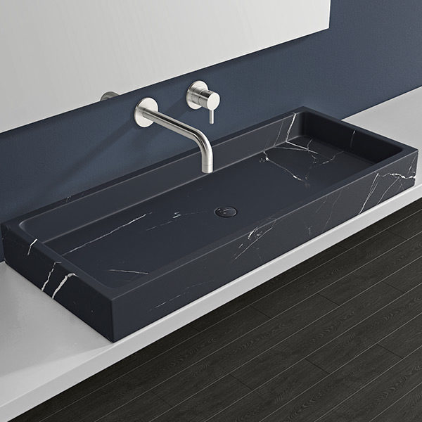 Vasque en marbre MWB-01-XL (noir)