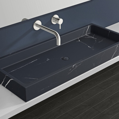 Marmor Waschbecken MWB-01-XL (schwarz) – Bild 3