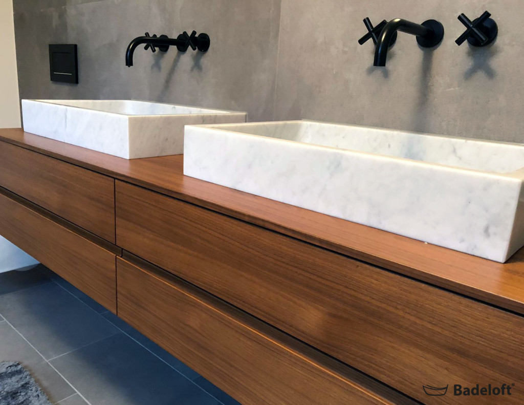 MarmorWaschbeckenweissMWB01M0994 Badeloft Luxury Bathrooms