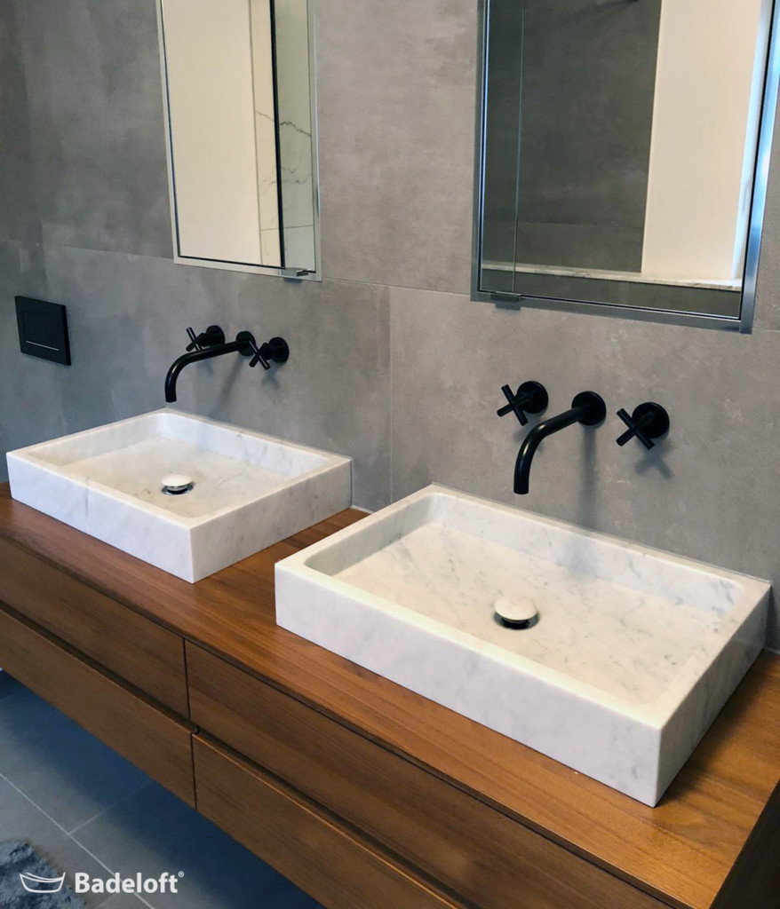 MarmorWaschbeckenweissMWB01M0995 Badeloft Luxury Bathrooms